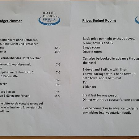 Hotel-Pension Ursula 바트사흐사 객실 사진